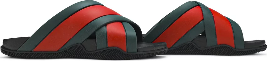 Gucci Rubber Slide 'Green Red'