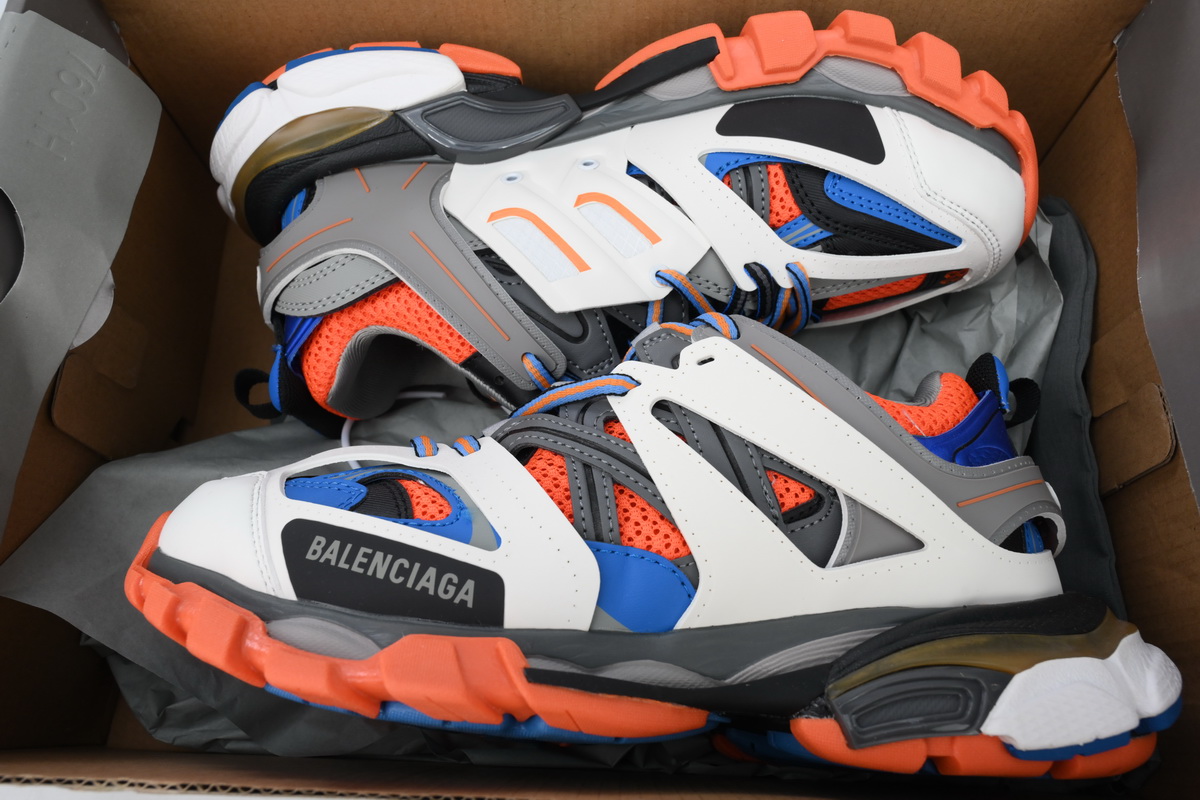 Balenciaga Track Sneaker White Blue Orange