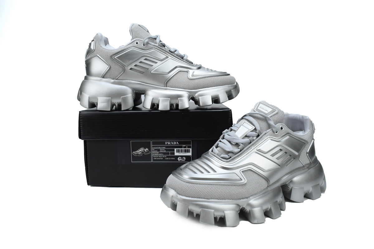Prada Cloudbust Thunder Sneakers Silvery