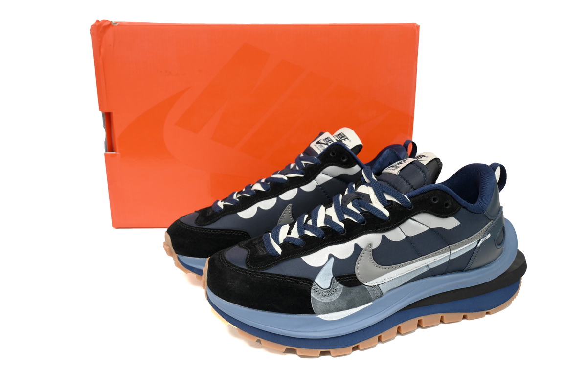 Sacai x Nike VaporWaffle Sesame and Black Blue Silver DD1875-700