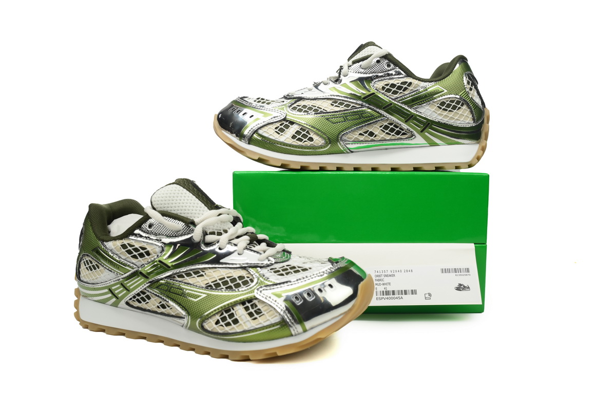 Bottega Veneta Orbit Sneaker Olive Green