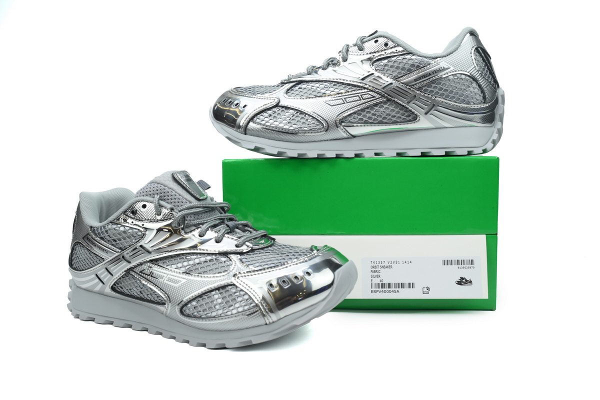 Bottega Veneta Orbit Sneaker Grey Silver