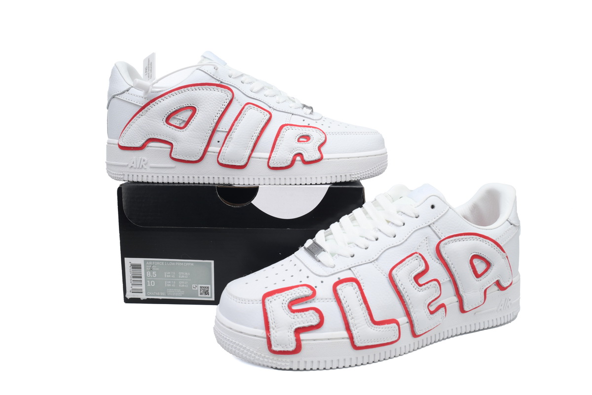 CPFM x Nike Air Force 1 Low Premium White Red CK4746-991