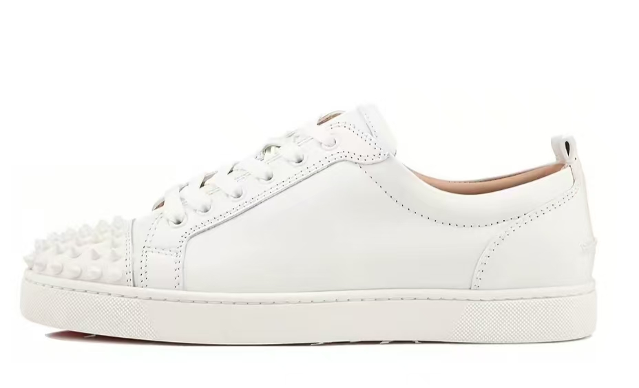 Christian Louboutin Louis Junior Spikes Sneakers White