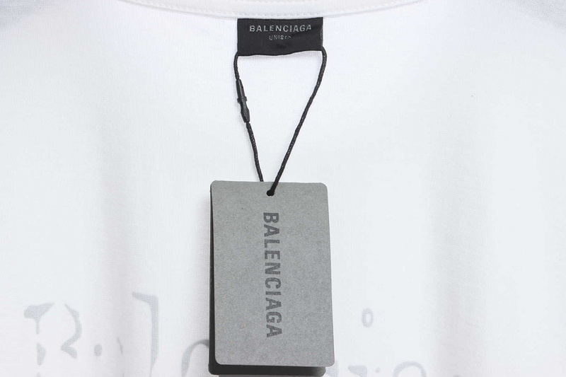Balenciaga damaged coke wave short-sleeve white
