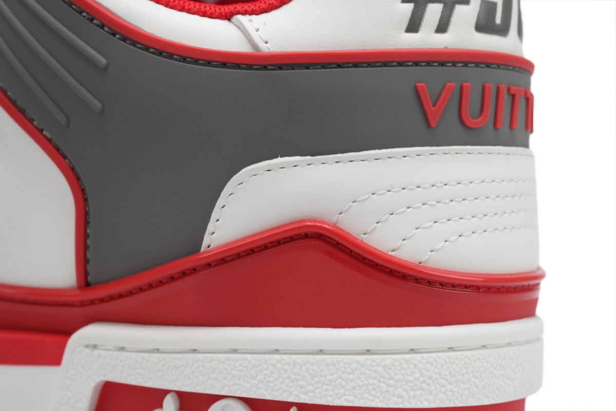 LOUIS VUITTON Trainer White Red