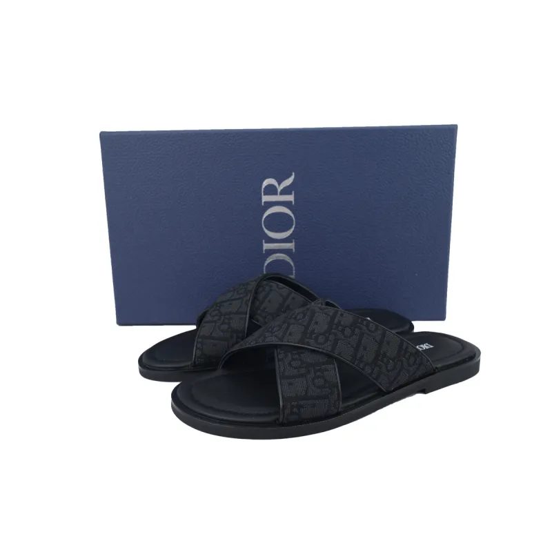 PK  God Batch Dior Alias Sandal Black Dior Oblique Jacquard