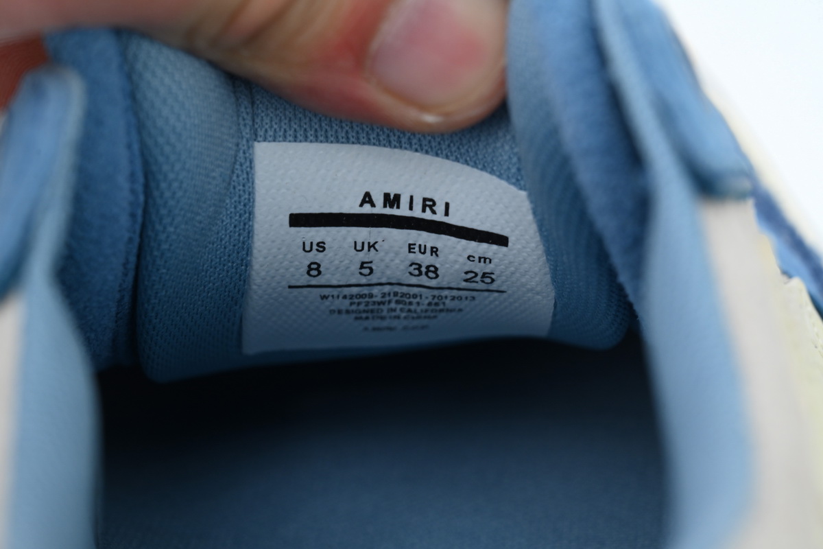 Amiri Sunset Skate Low Sneakers Blue