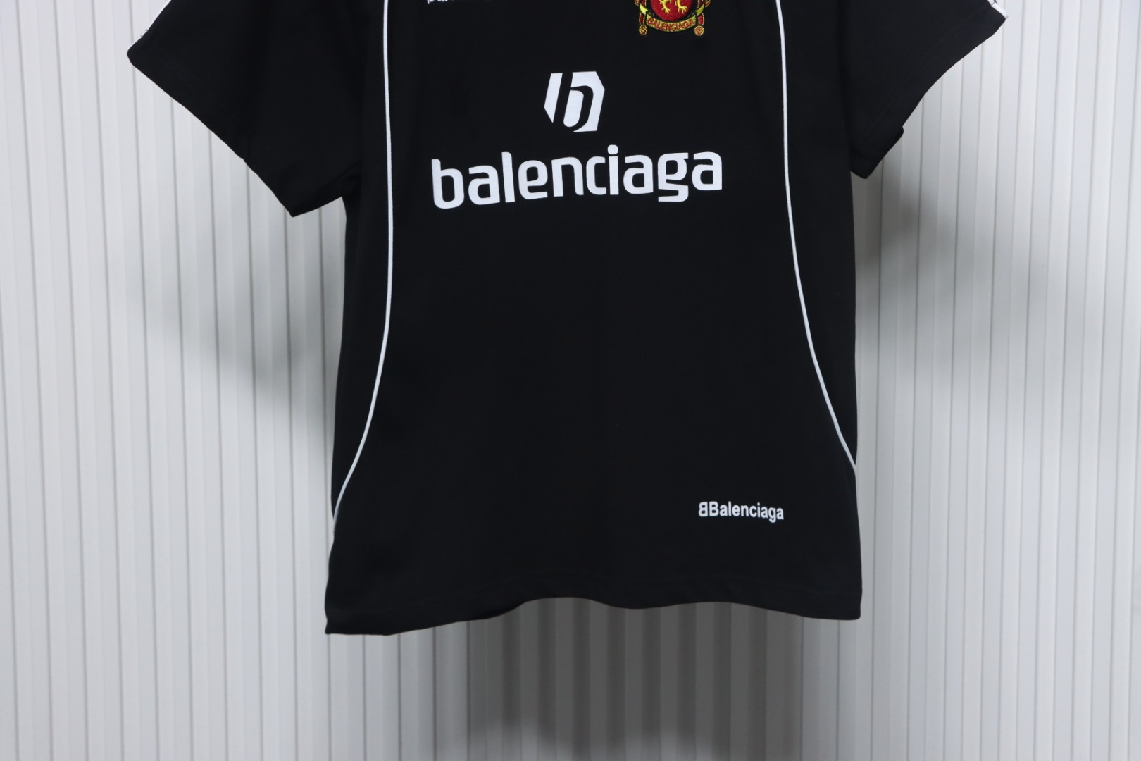 Balenciaga Lion Crest Soccer T-Shirt Black
