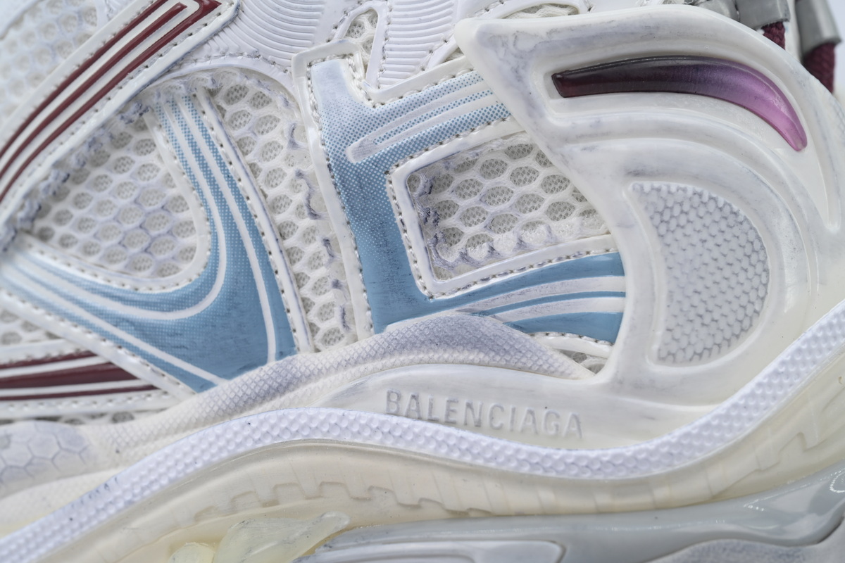 Balenciaga Runner Sneaker White Blue Pink 772767 WRUNG 3120