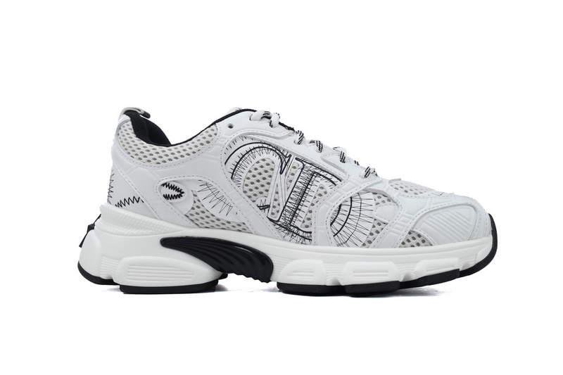 Dior Chrono Sneaker Mesh with White and Black Leather-Effect Panels