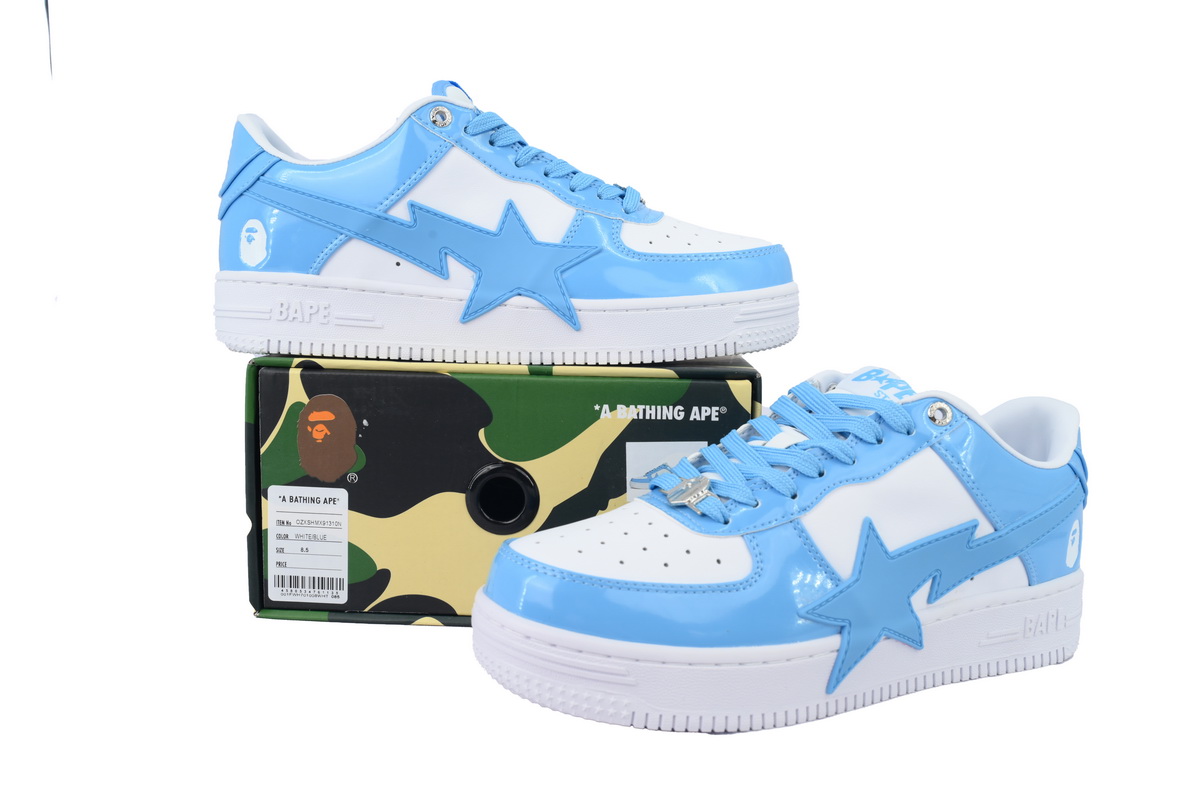Bape STA OZXSHMX91310N A BATHING APE White Moon Blue
