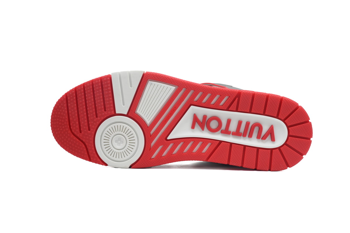 LOUIS VUITTON Trainer White Red