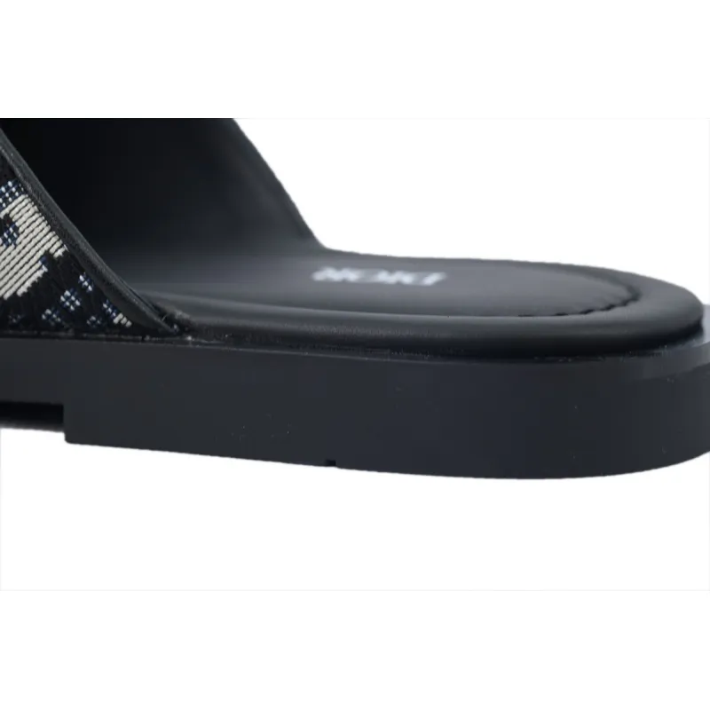 Dior Alias Sandal Beige And Black Dior Oblique Jacquard