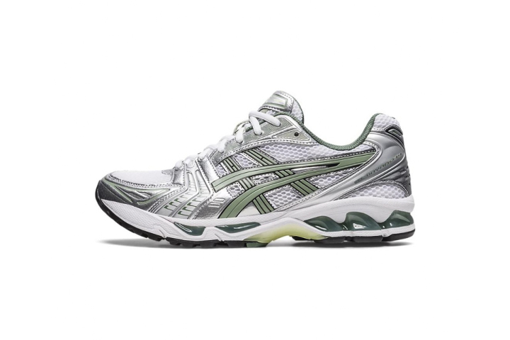 ASICS Gel-Kayano 14 White Pure Silver Slate Grey Sage 1201A019-107
