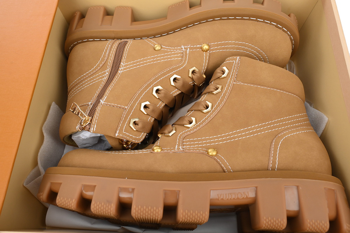 LOUIS VUITTON Martin boots Brown