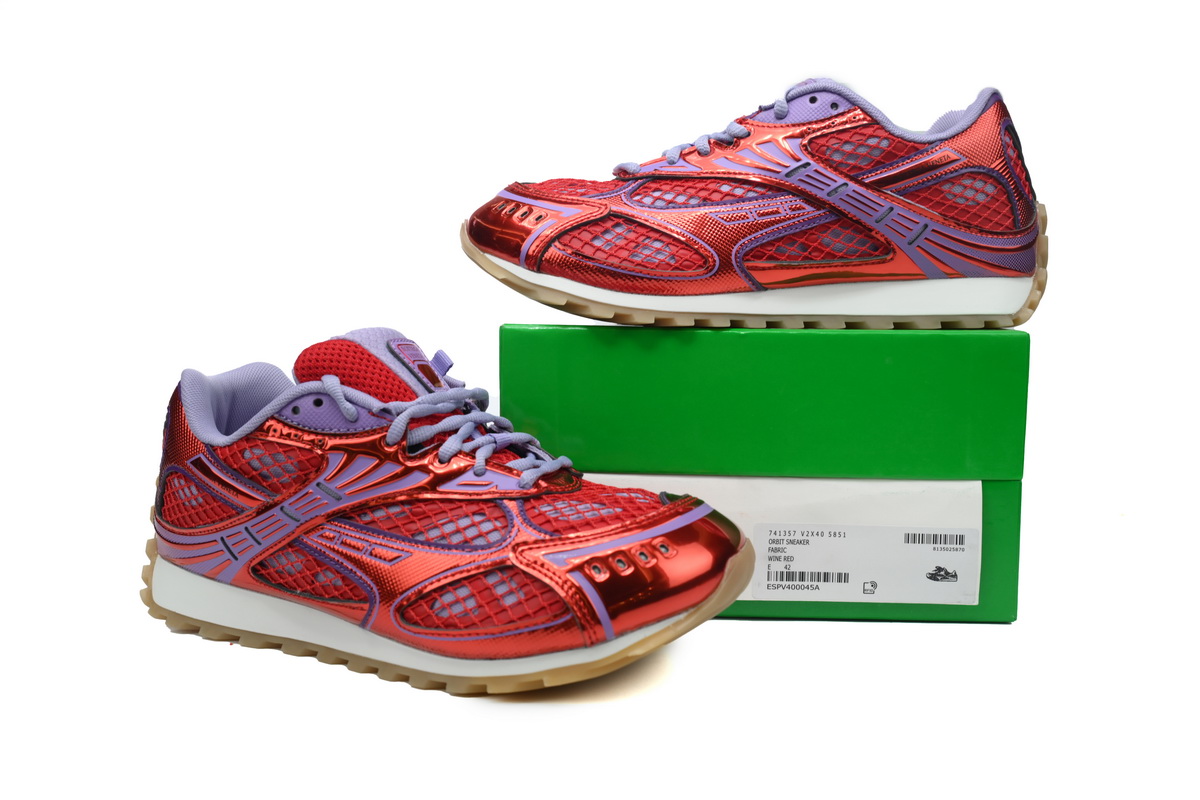 Bottega Veneta Orbit Sneaker Red