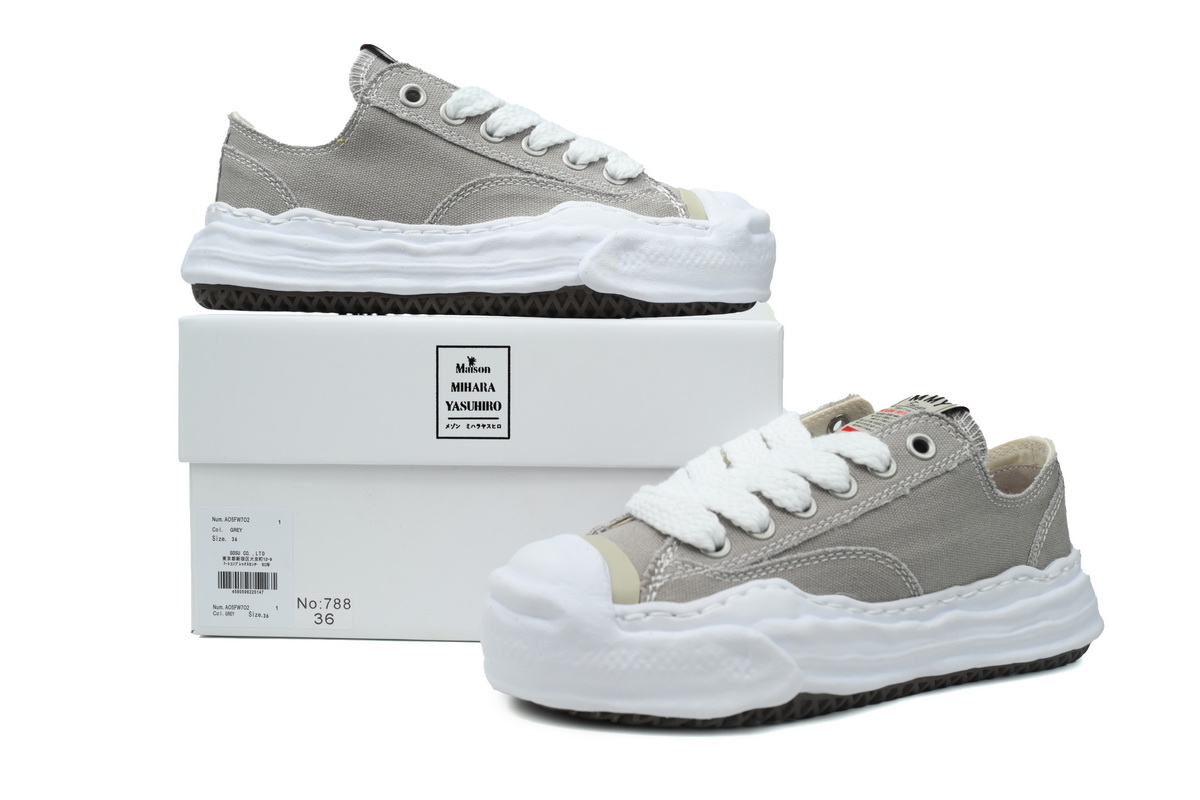 Maison MIHARA YASUHIRO Hank OG Sole Canvas Low Grey NO.788