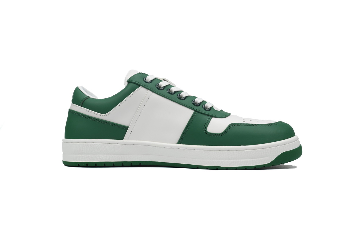 Prada Downtown Low Sneakers White Green