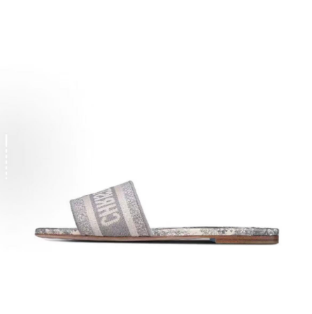 Dior Classic Dway Slide Rose Grey