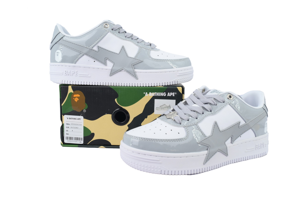 Bape STA OZXSHMX91310N A BATHING APE White Gray
