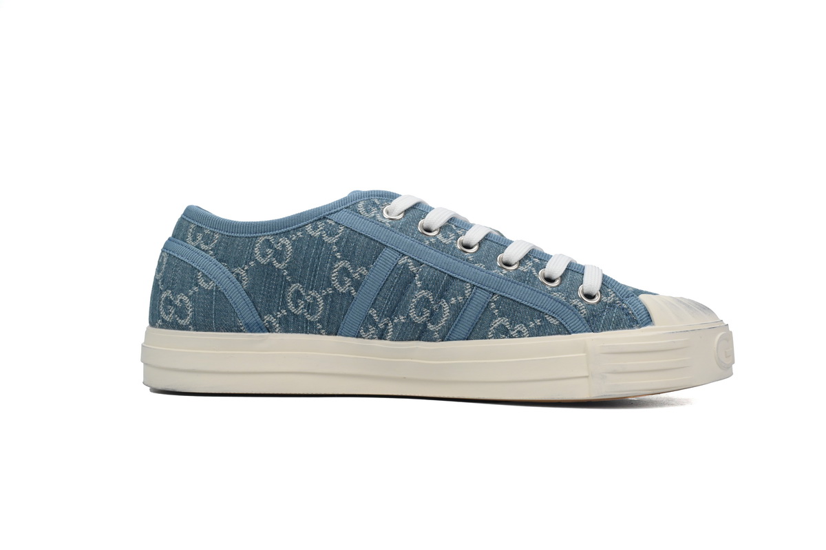 Gucci canvas shoes shell Blue
