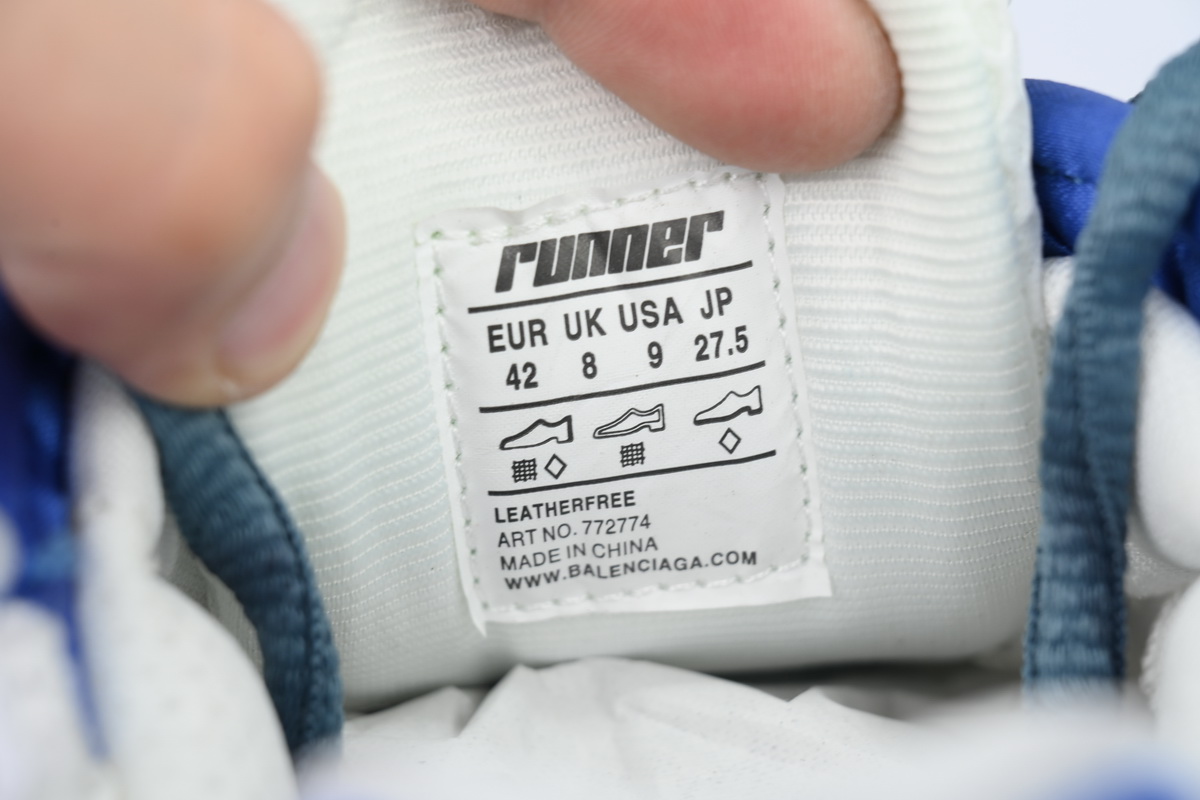 Balenciaga Runner Sneaker 'White Purple Blue' 772767 W3RMU 9547