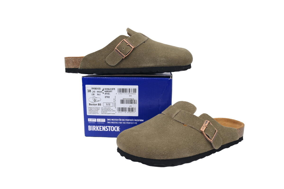 Birkenstock Boston Soft Footbed Grayish Green