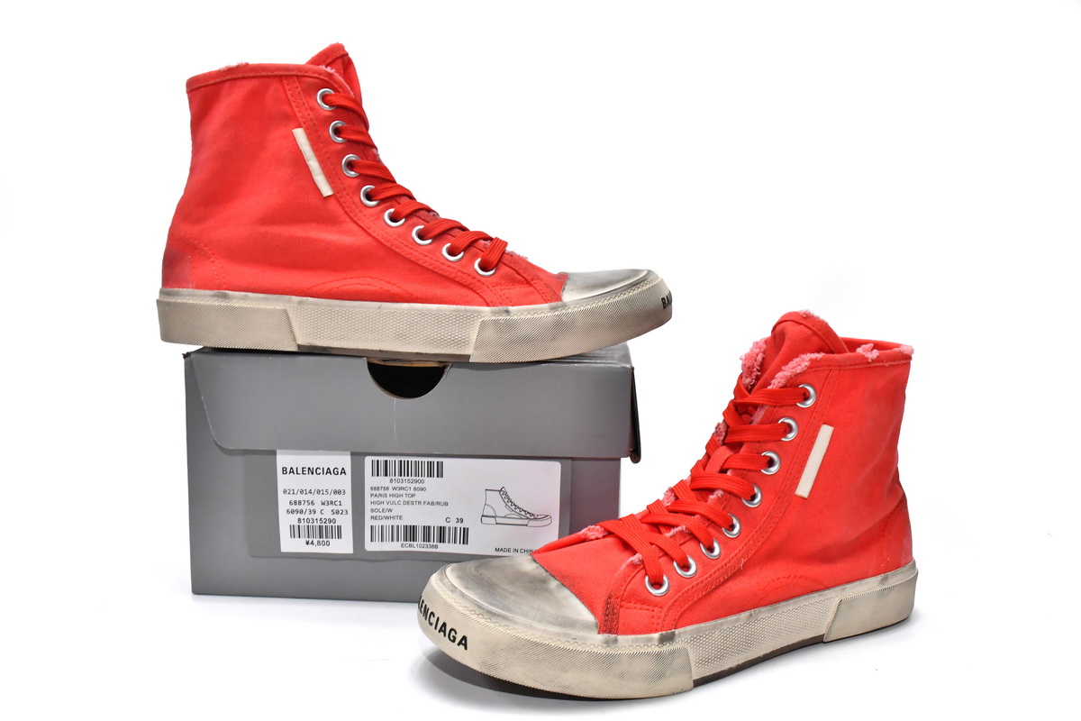 Balenciaga Paris High Top Red 688756W3RC16090