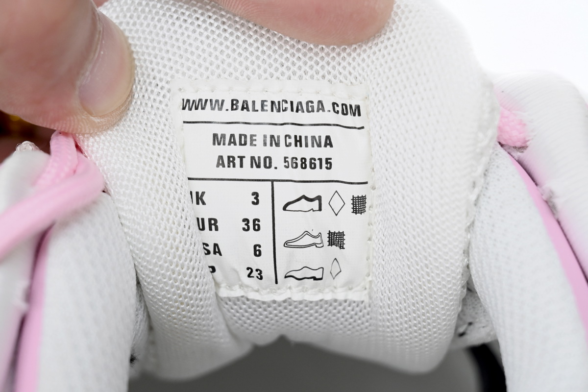 Balenciaga Track 2 Sneaker Pink White 568615 W3AE2 5291