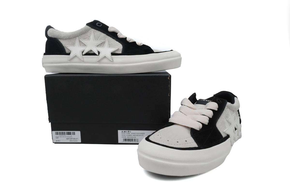 Amiri Sunset Skate Low Sneakers Black Grey