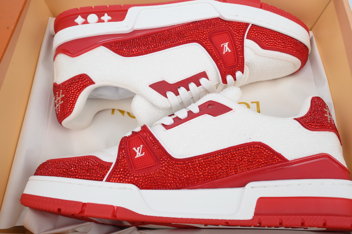 Louis Vuitton LV Trainer Red