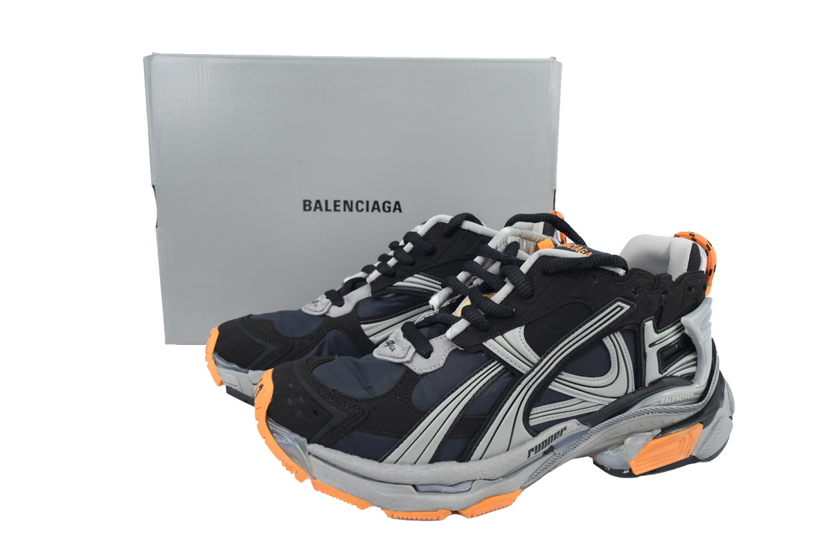 Balenciaga Runner Sneaker 'Black Fluo Orange' 772774 W3RNY 1878