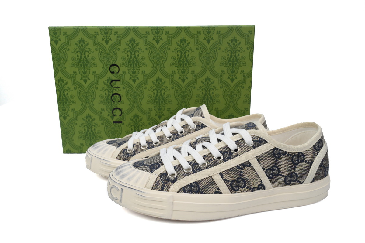 Gucci canvas shoes shell gray