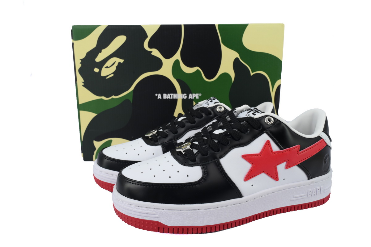 Bape STA OZXSHMX91310N A BATHING APE White black red