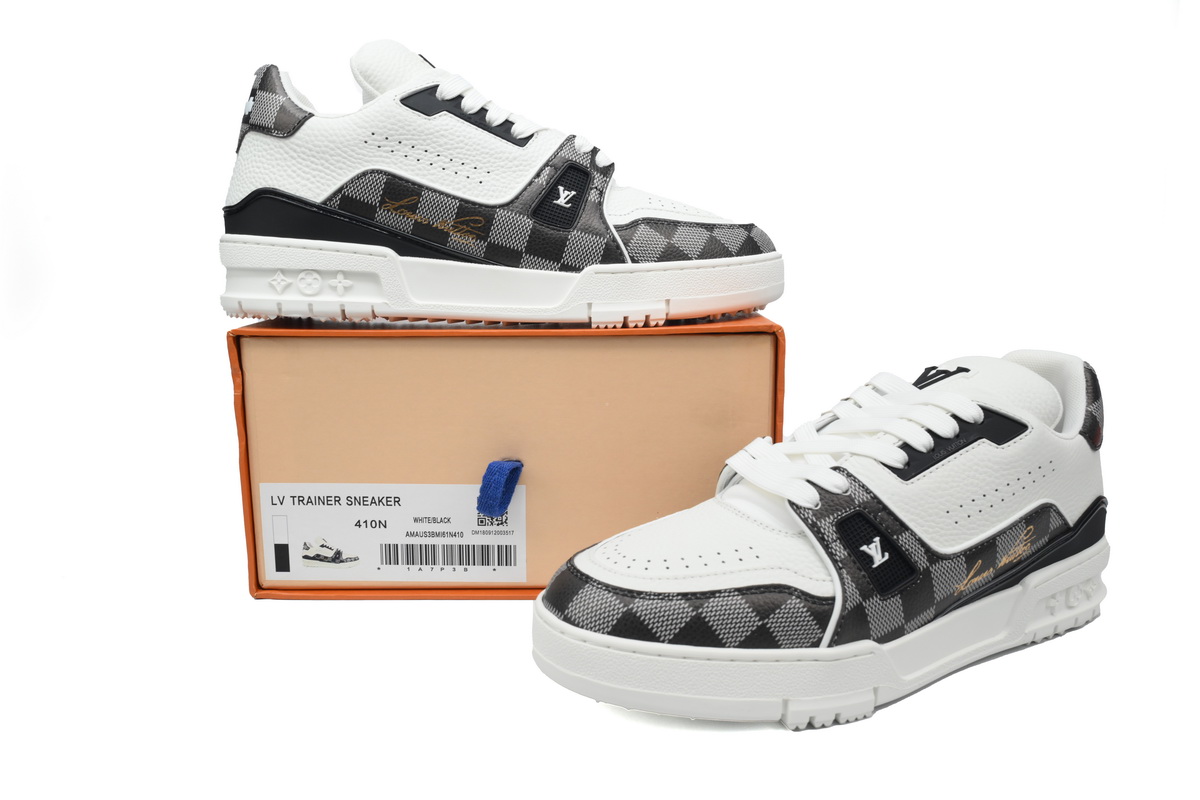 LOUIS VUITTON Trainer Golf Checkerboard Black