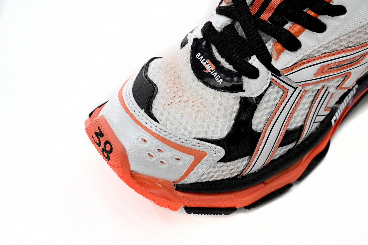 Balenciaga Runner White Orange Black 677402 W3RB7 9051