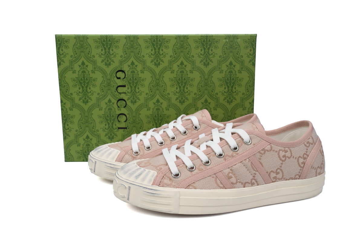 Gucci canvas shoes shell Pink