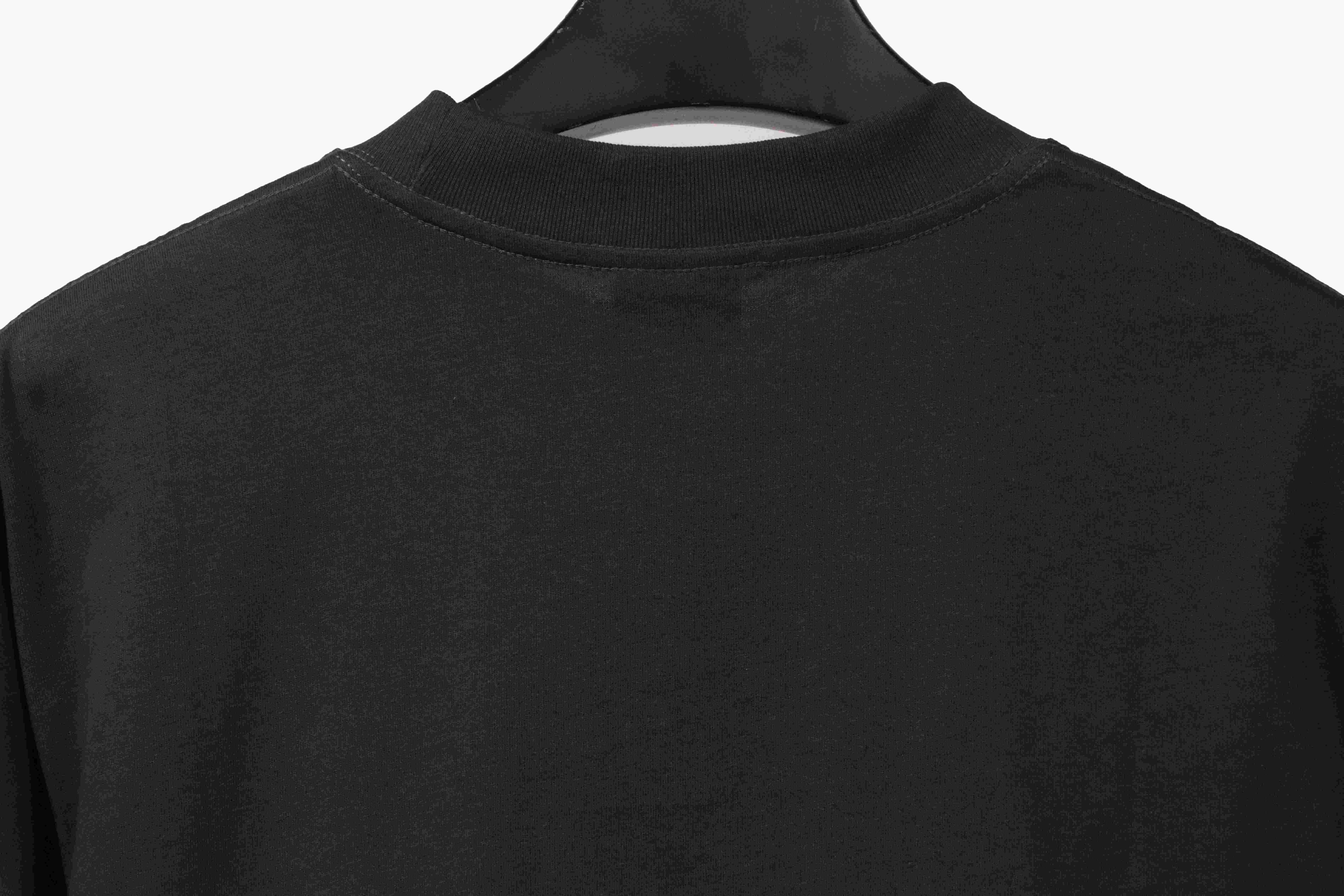 Balenciaga Blurred Coke Printed Short Sleeve Navy