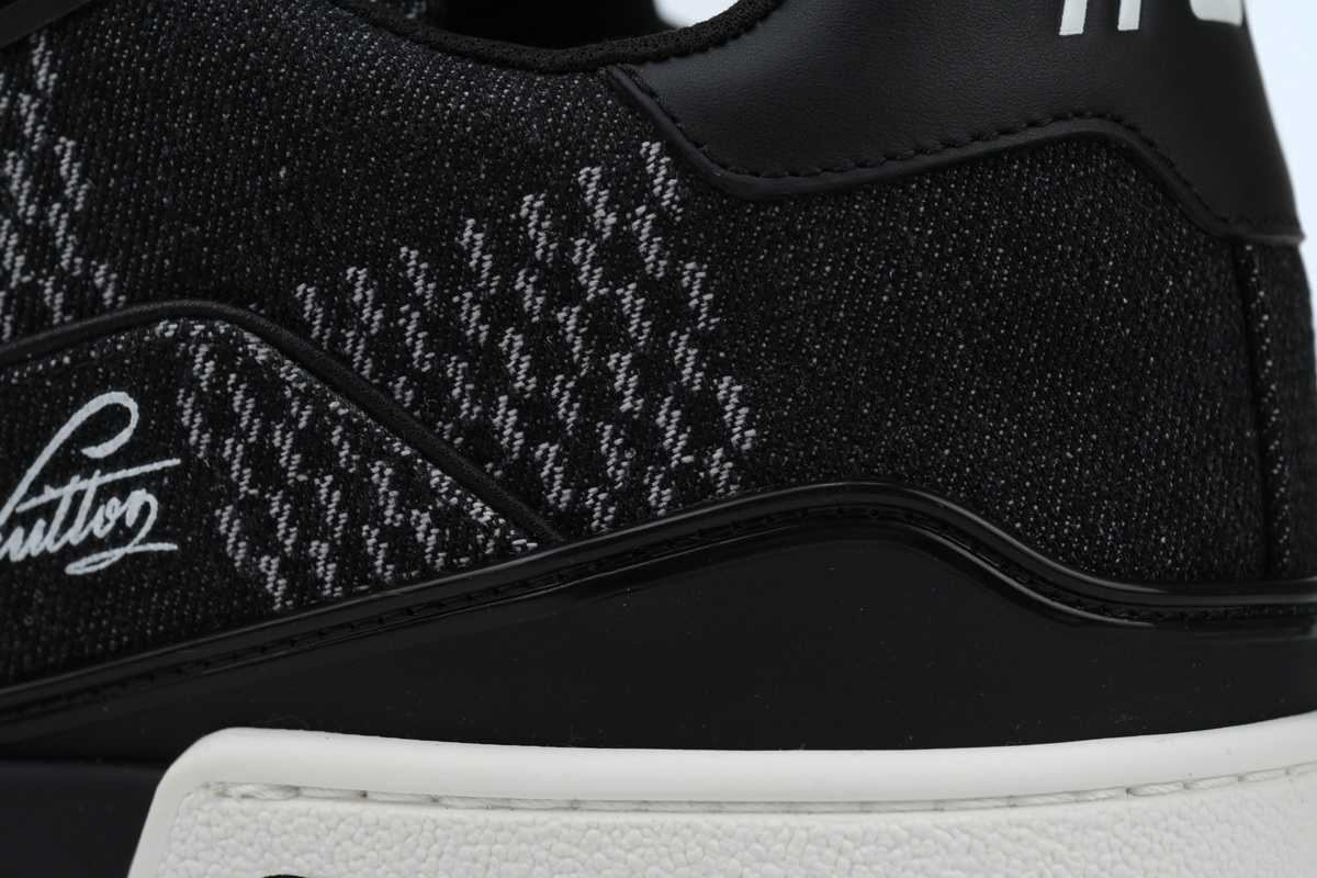 Louis Vuitton LV Trainer Black Damier 3D Denim 1AD6DX