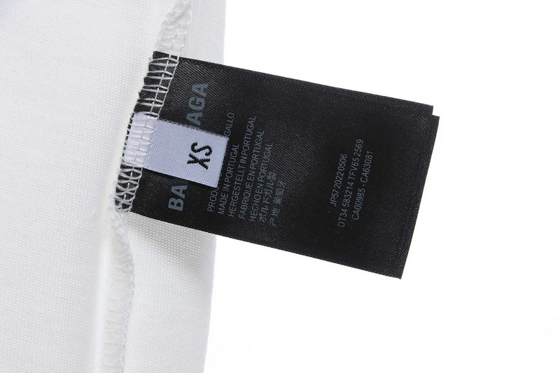 Balenciaga damaged coke wave short-sleeve white