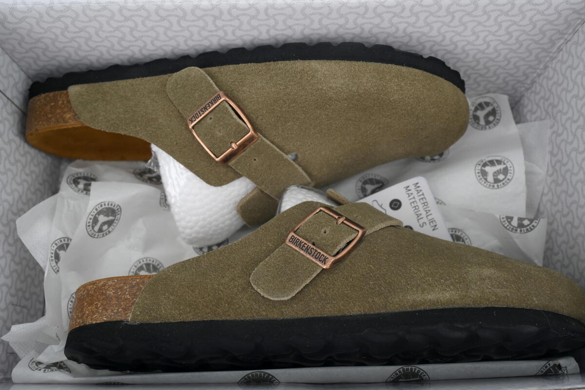 Birkenstock Boston Soft Footbed Grayish Green