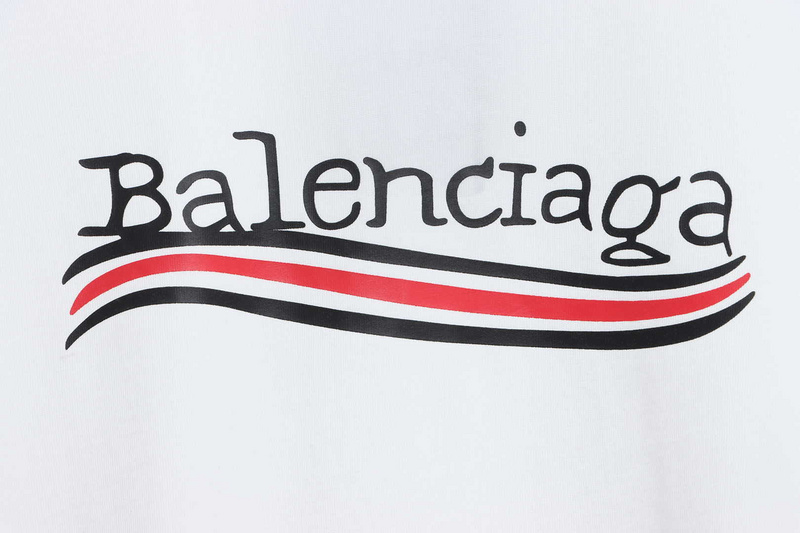Balenciaga damaged coke wave short-sleeve white