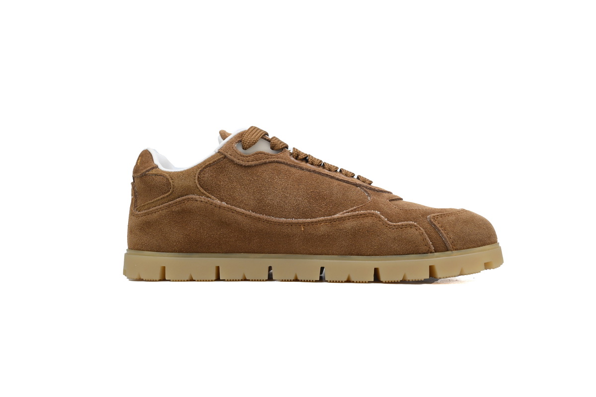 Prada Trail faded suede sneakers Brown