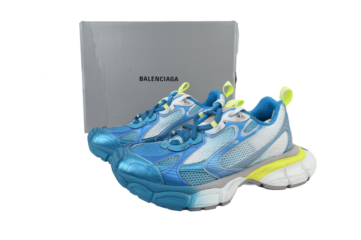 Balenciaga White Blue Yellow 734734 W3XTS 9479