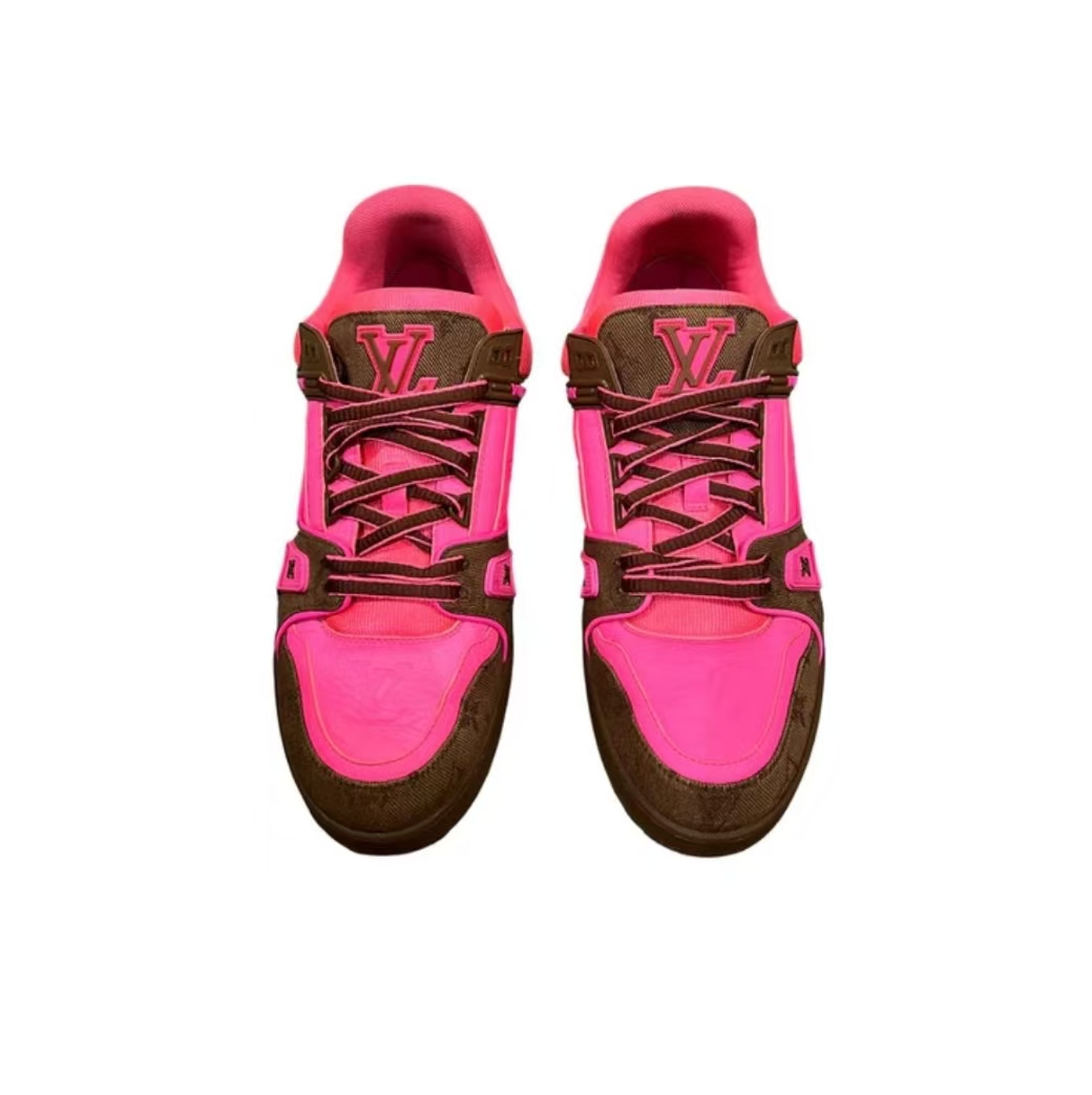 Louis Vuitton Trainer Pink Brown