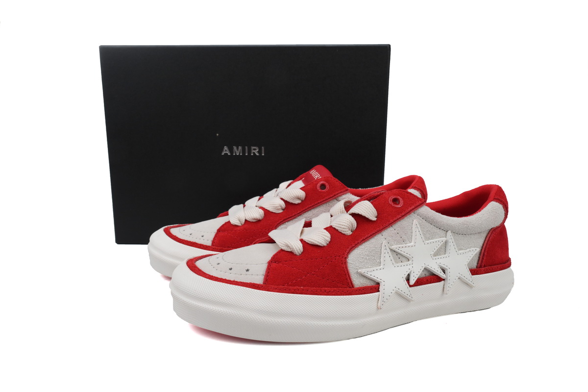 Amiri Sunset Skate Low Sneakers Red