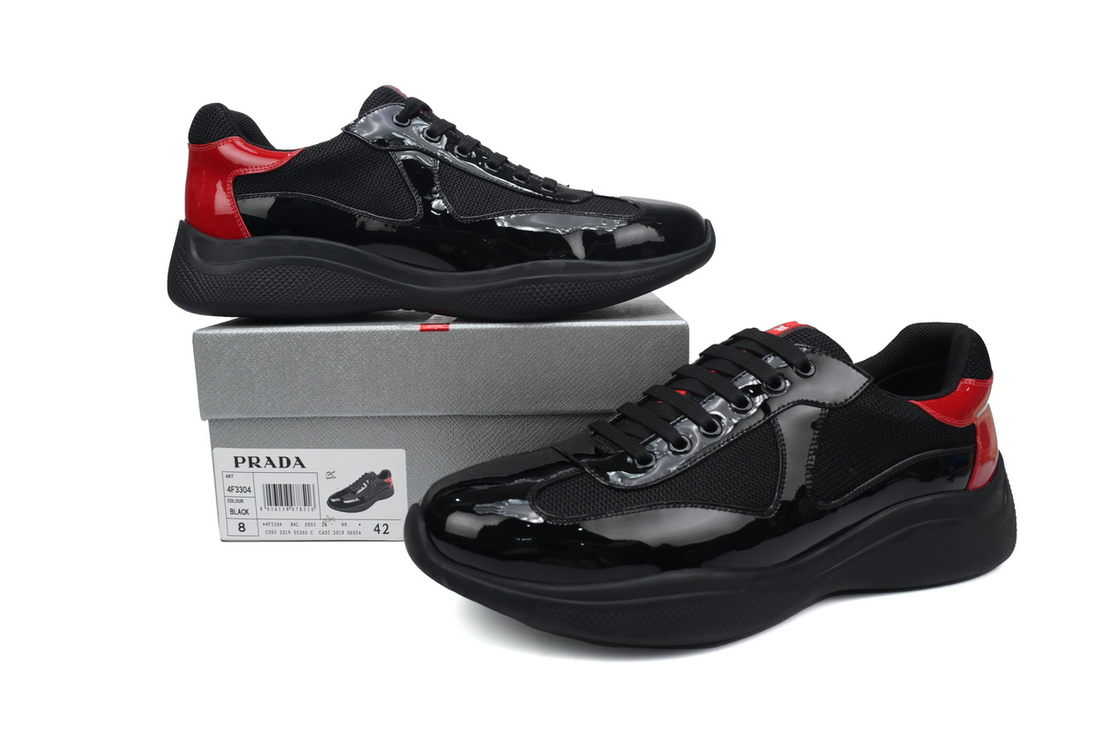 Prada Sneakers Black Red