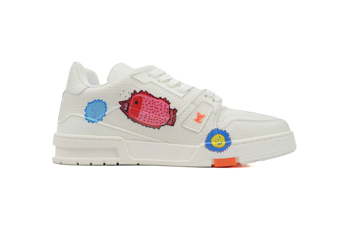 Yayoi Kusama x Louis Vuitton Trainer White