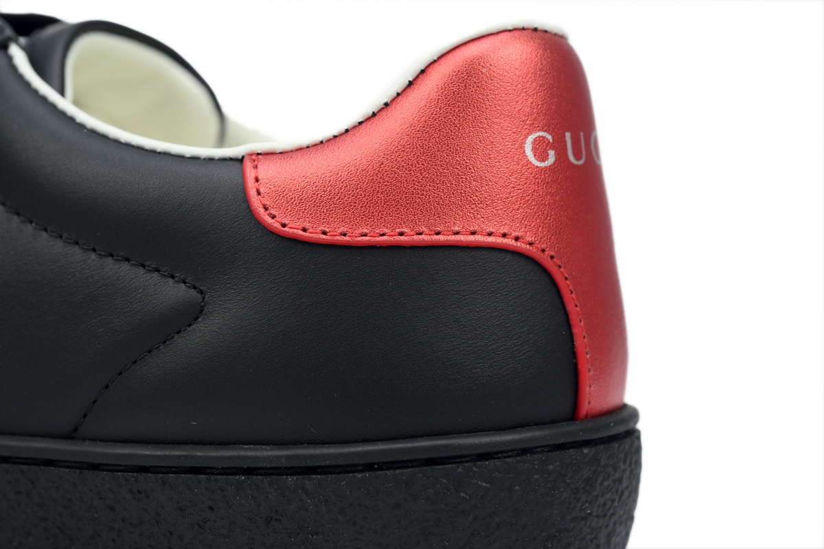 Gucci Ace Stripe Leather 'Black'